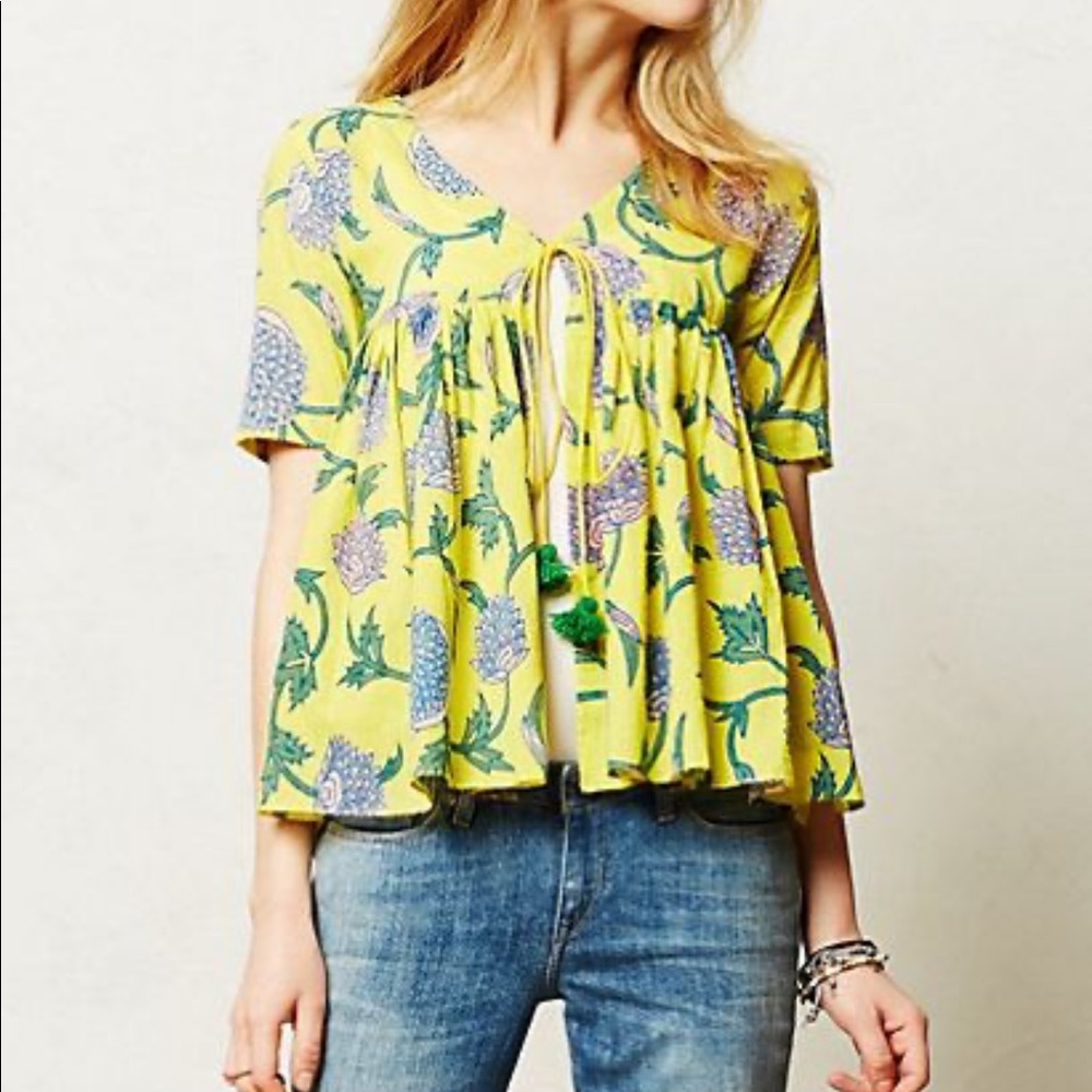 Anthropologie Anupamaa Tie Top